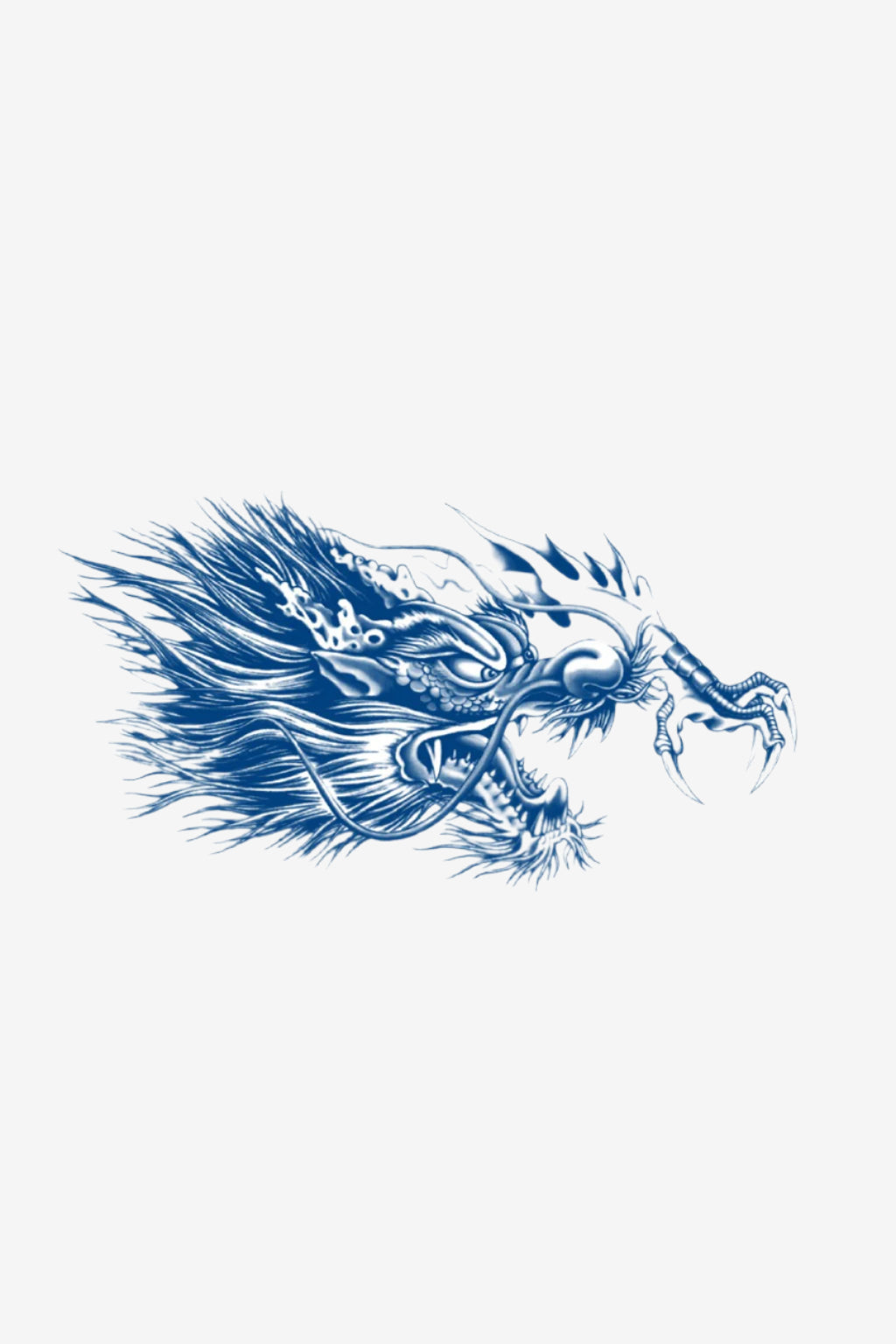 tatuaj semipermanent dragon oriental simbolic roșu