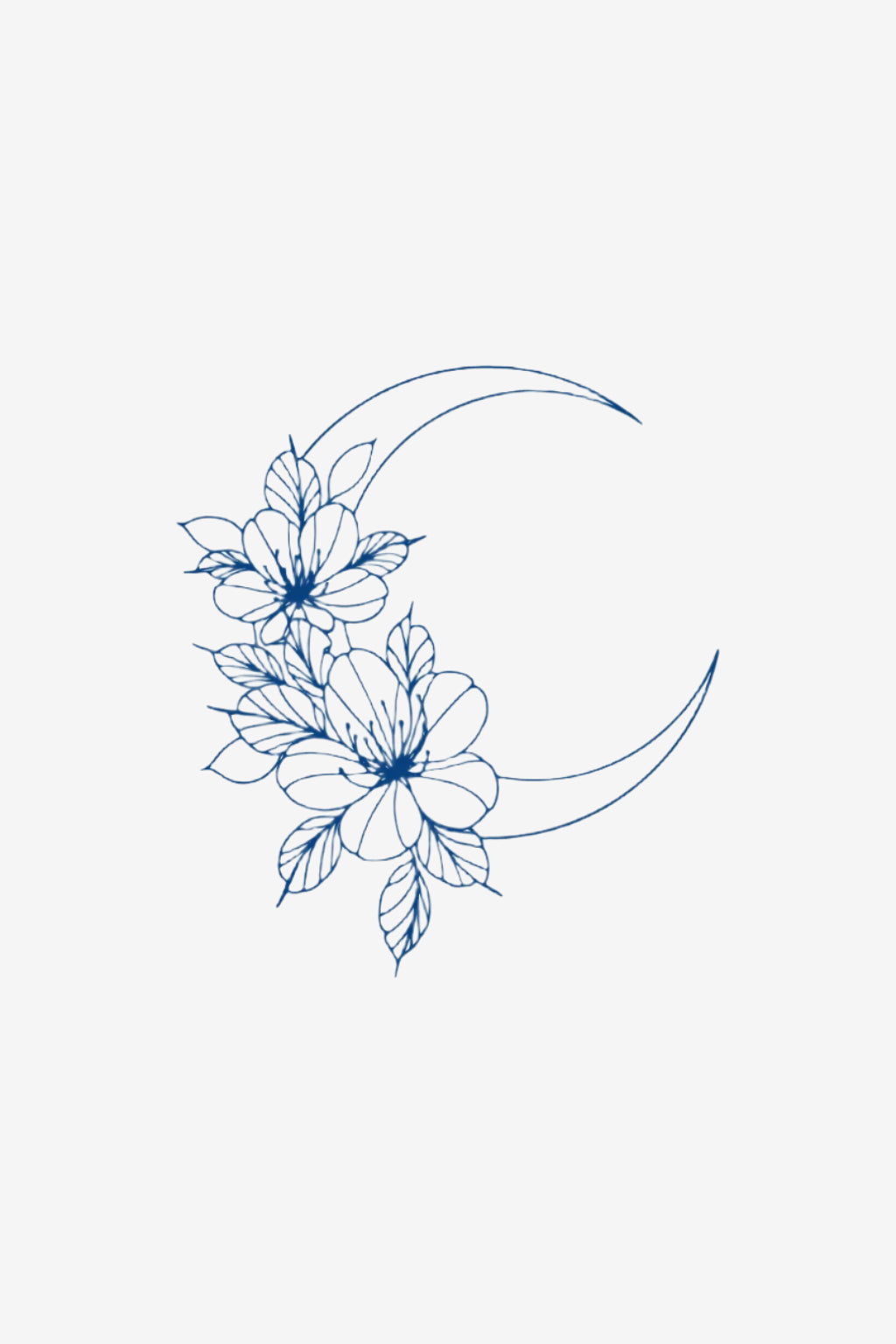 Night Bloom – Tatuaje Semipermanente Florale Nocturne

