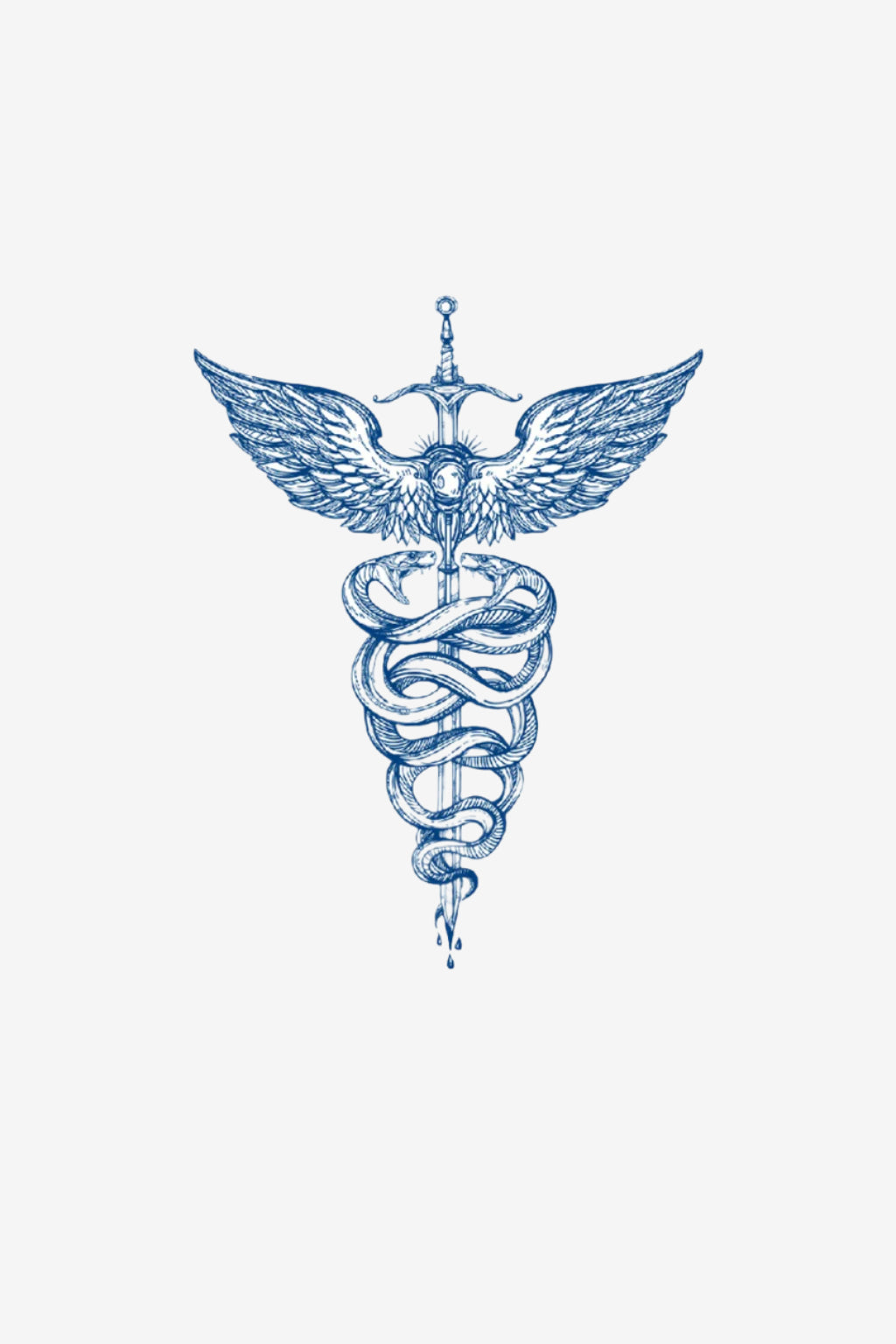 Putere și Vindecare – Tatuaj Temporar cu Simboluri de Regenerare și Forță Interioară